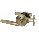IIvanees Heavy Duty Privacy Leverset in Brushed Antique Brass Finish with Concealed Screws