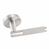 Ivanees Single Dummy Lever Handle in Satin Nickel Finish with Exposed Screws