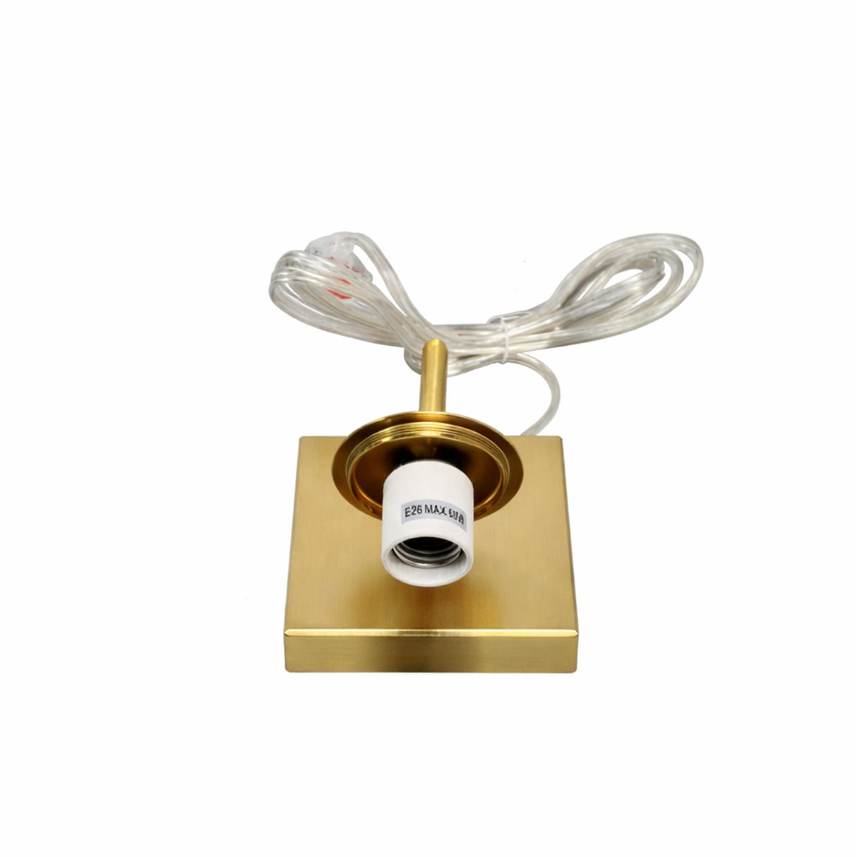 6.5″W x 10″H x 8″E Burnished Brass Wall Sconce with Frosted White Acrylic Shade and E26 Rocker-Switch Light - 4 Pack