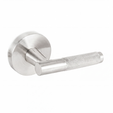 Ivanees Single Dummy Lever Handle in Satin Nickel Finish with Exposed Screws