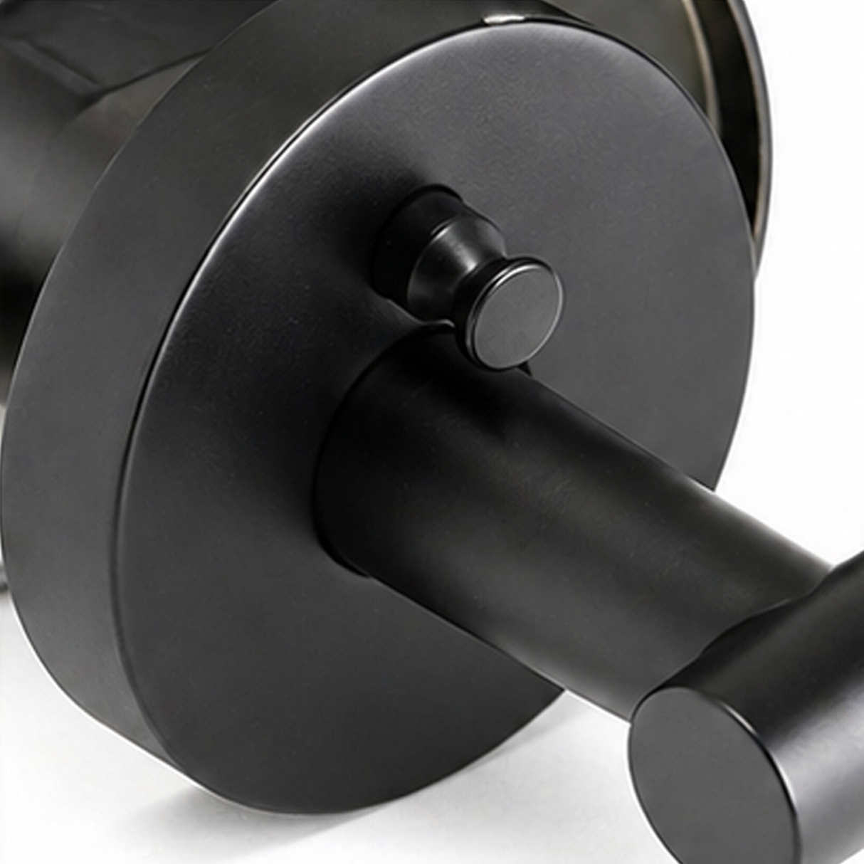 Ivanees Heavy Duty Privacy Leverset in Matte Black Finish with Concealed Screws