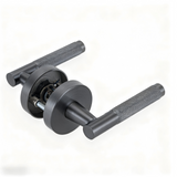 Ivanees Heavy Duty Passage Leverset in Brushed Gun Metal Finish with Concealed Screws