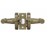 IIvanees Heavy Duty Privacy Leverset in Brushed Antique Brass Finish with Concealed Screws