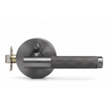 Ivanees Heavy Duty Privacy Leverset in Brushed Gun Metal Finish with Concealed Screws
