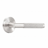 Ivanees Single Dummy Lever Handle in Satin Nickel Finish with Exposed Screws