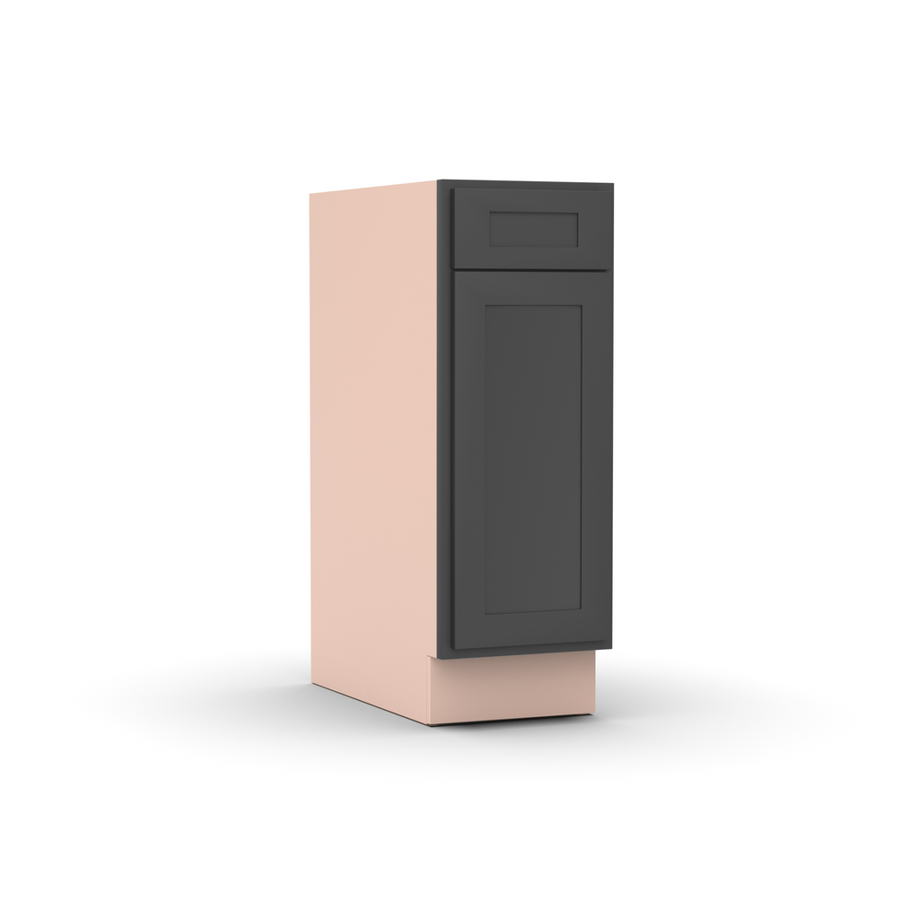Liberty Shaker Grey - 12 Inch Single Door Base Cabinet - 12