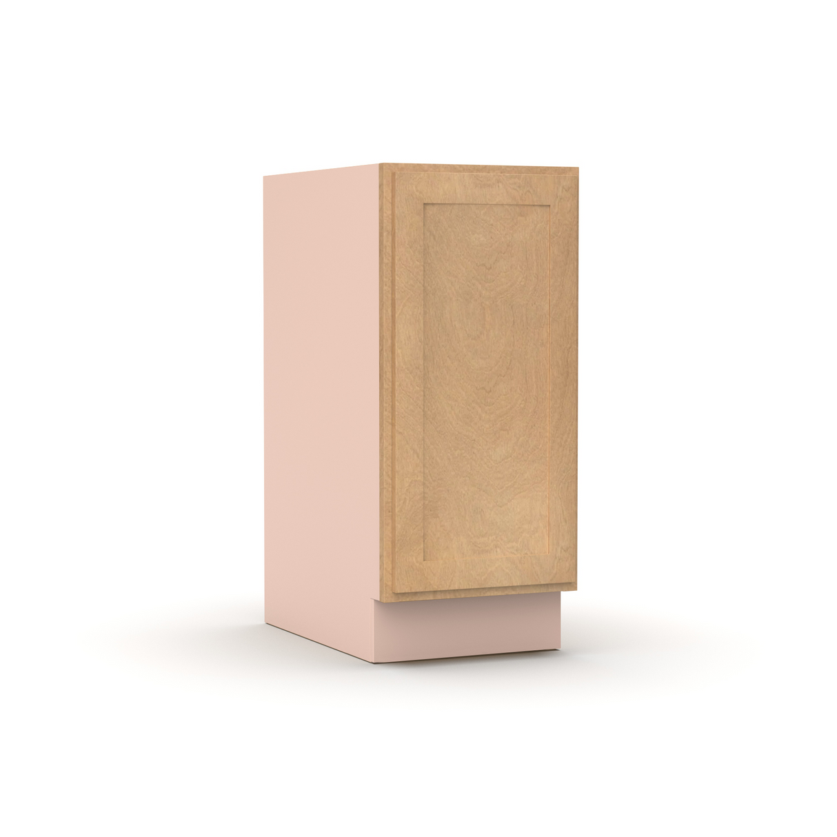 Liberty Shaker Karamel - 15 Inch Full Height Single Door Base Cabinet - 15" Width x 34.5" Height x 24" Depth