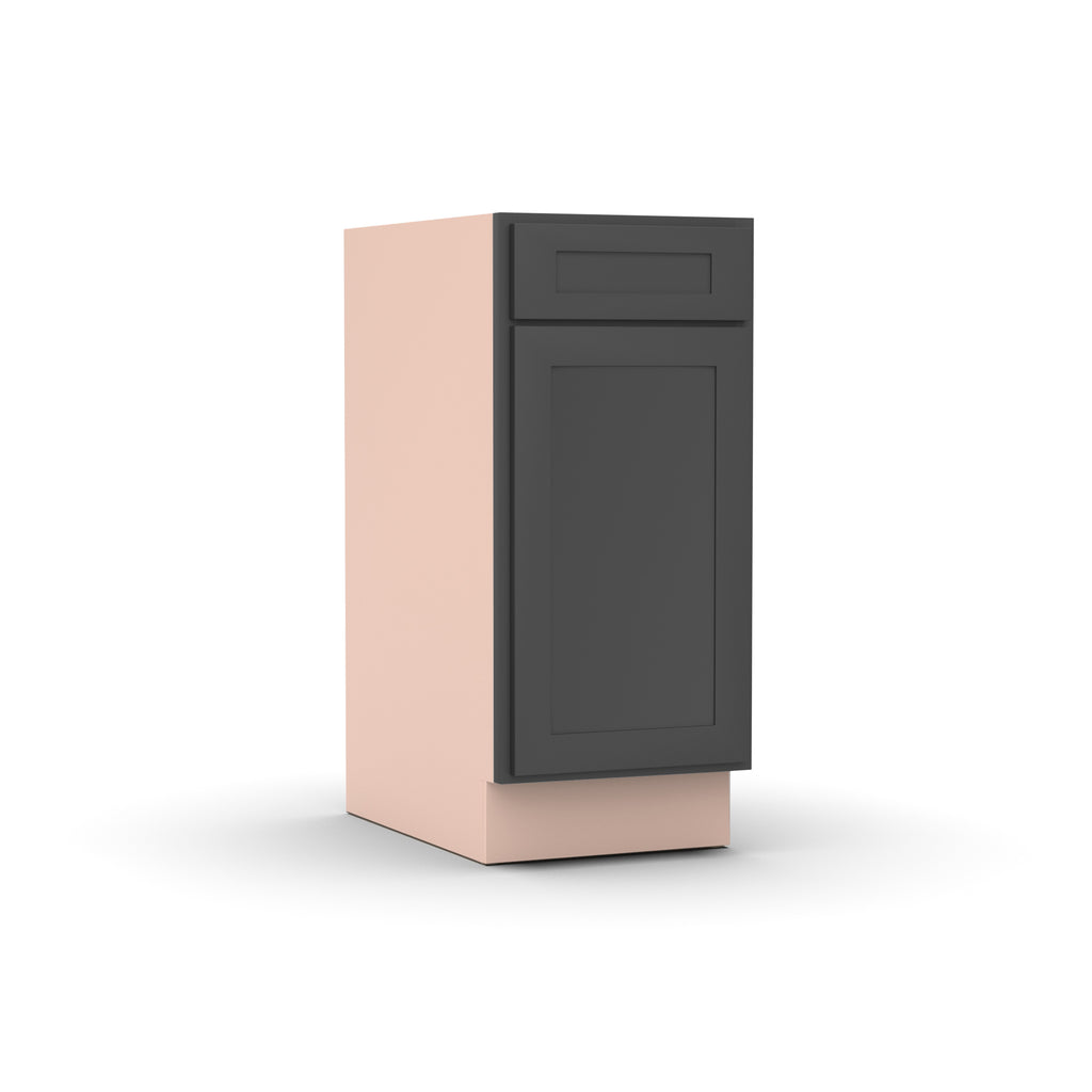 Liberty Shaker Grey - 15 Inch Single Door Base Cabinet - 15