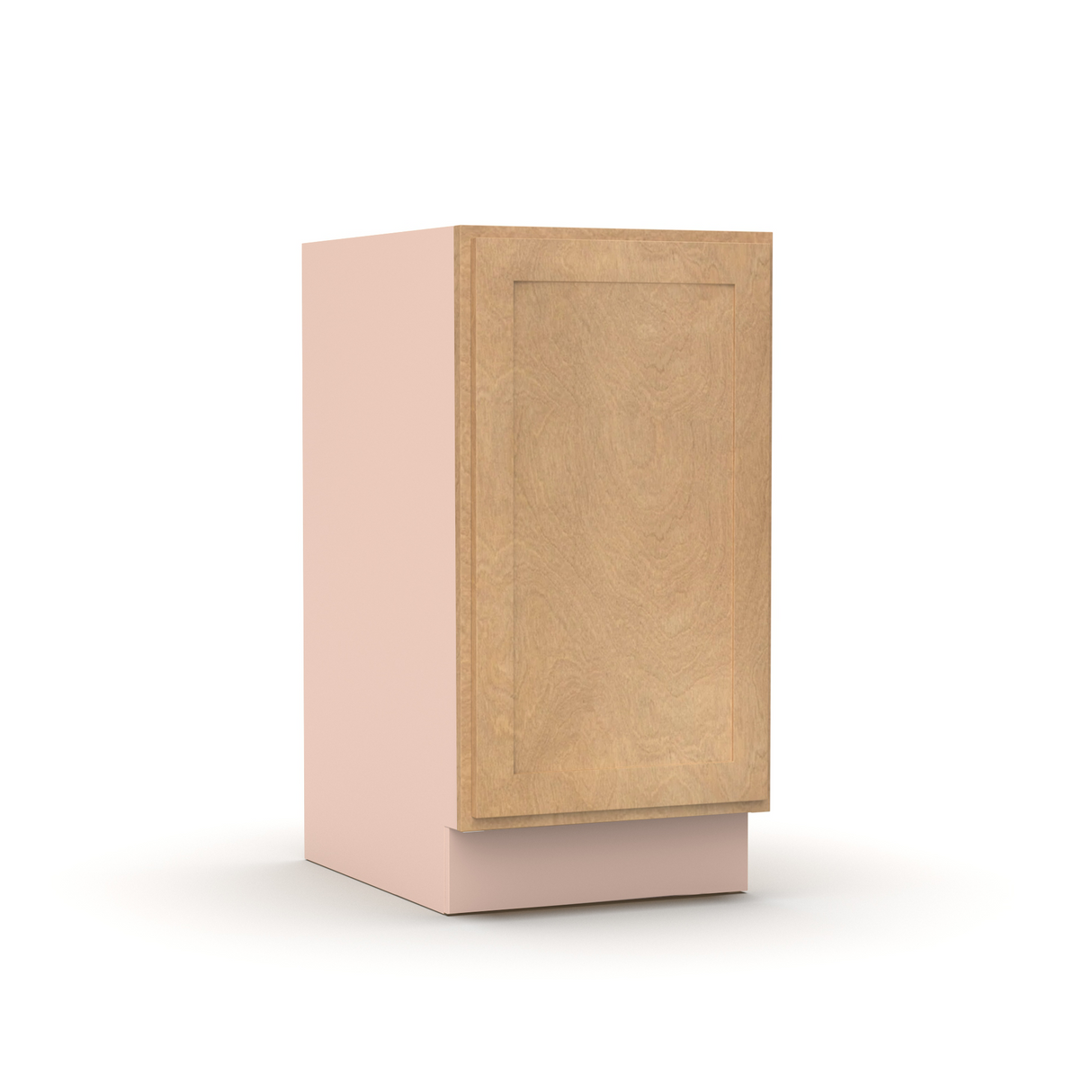 Liberty Shaker Karamel - 18 Inch Full Height Single Door Base Cabinet - 18" Width x 34.5" Height x 24" Depth