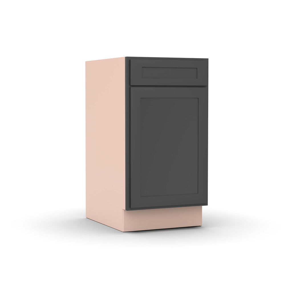 Liberty Shaker Grey - 18 Inch Single Door Base Cabinet - 18