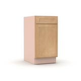 Liberty Shaker Karamel - 18 Inch Single Door Base Cabinet - 18" Width x 34.5" Height x 24" Depth