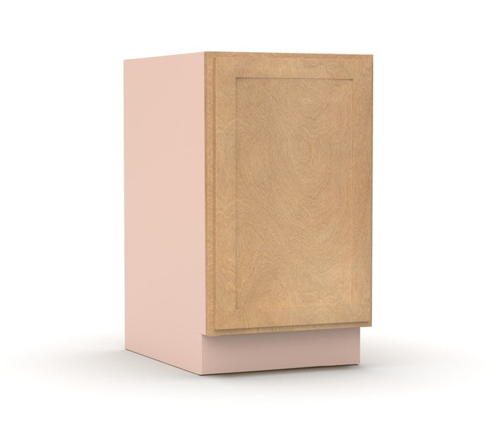 Liberty Shaker Karamel - 21 Inch Full Height Single Door Base Cabinet - 21" Width x 34.5" Height x 24" Depth