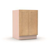 Liberty Shaker Karamel - 24 Inch Full Height Double Door Base Cabinet - 24" Width x 34.5" Height x 24" Depth