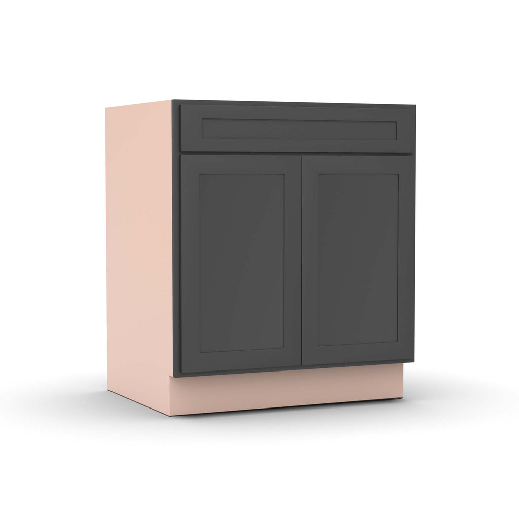 Liberty Shaker Grey - 30 Inch Double Door Base Cabinet - 30