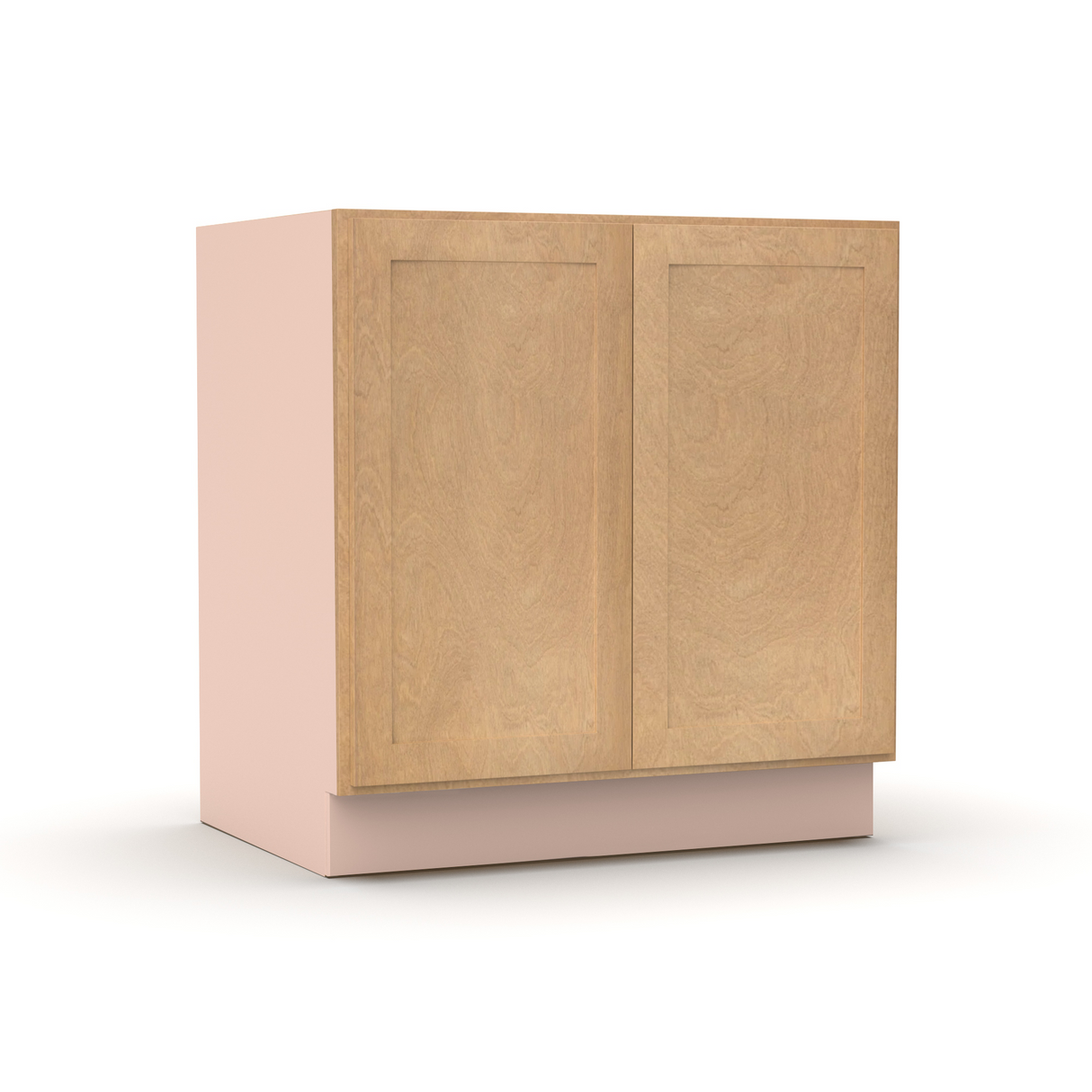 Liberty Shaker Karamel - 33 Inch Full Height Double Door Base Cabinet - 33" Width x 34.5" Height x 24" Depth