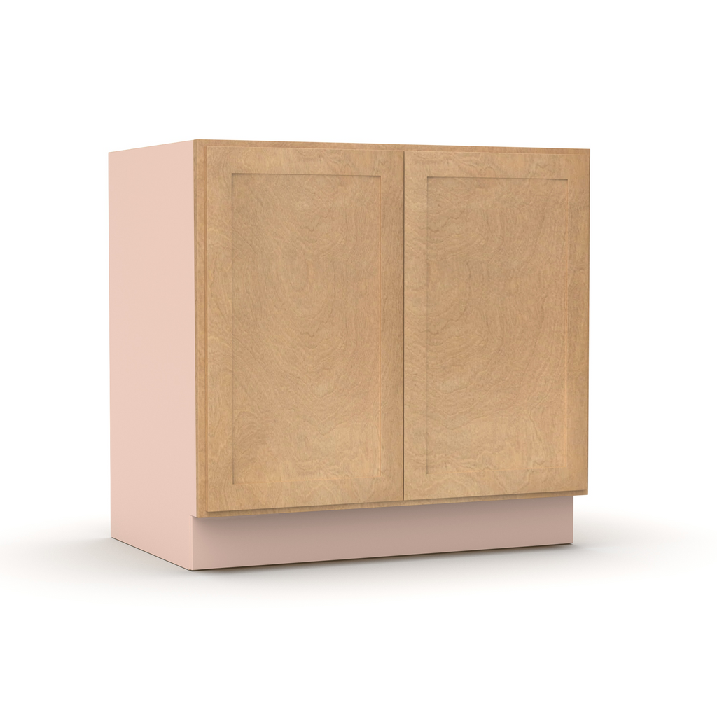 Liberty Shaker Karamel - 33 Inch Full Height Double Door Base Cabinet - 33