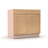 Liberty Shaker Karamel - 36 Inch Double Door Base Cabinet - 36" Width x 34.5" Height x 24" Depth