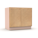 Liberty Shaker Karamel - 39 Inch Full Height Double Door Base Cabinet - 39" Width x 34.5" Height x 24" Depth
