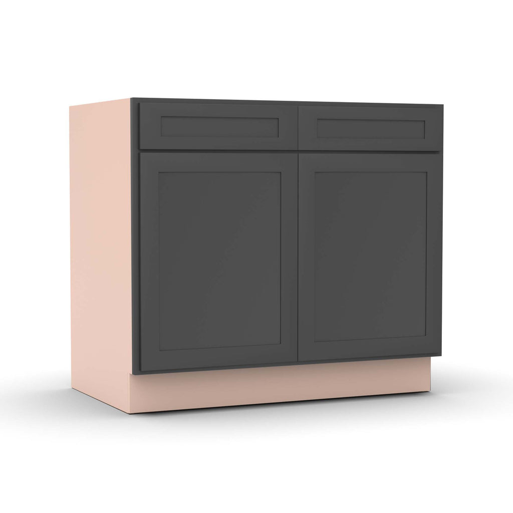 Liberty Shaker Grey - 39 Inch Double Door Base Cabinet - 39