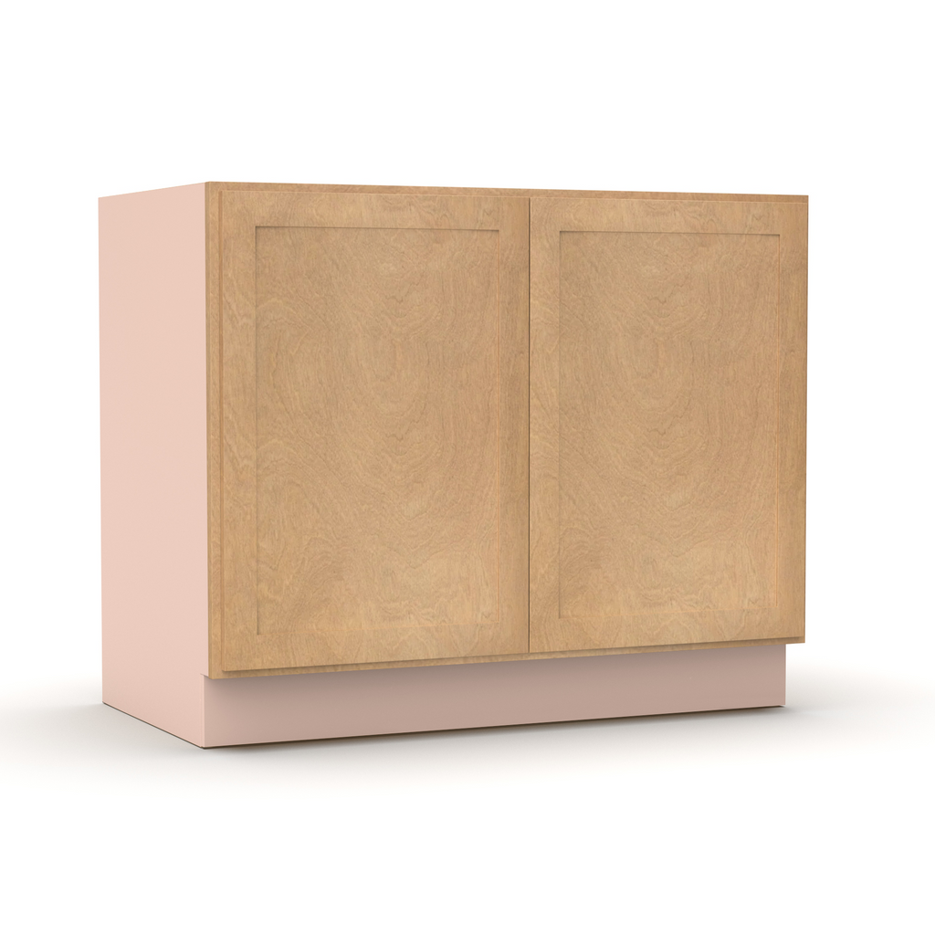 Liberty Shaker Karamel - 42 Inch Full Height Double Door Base Cabinet - 42