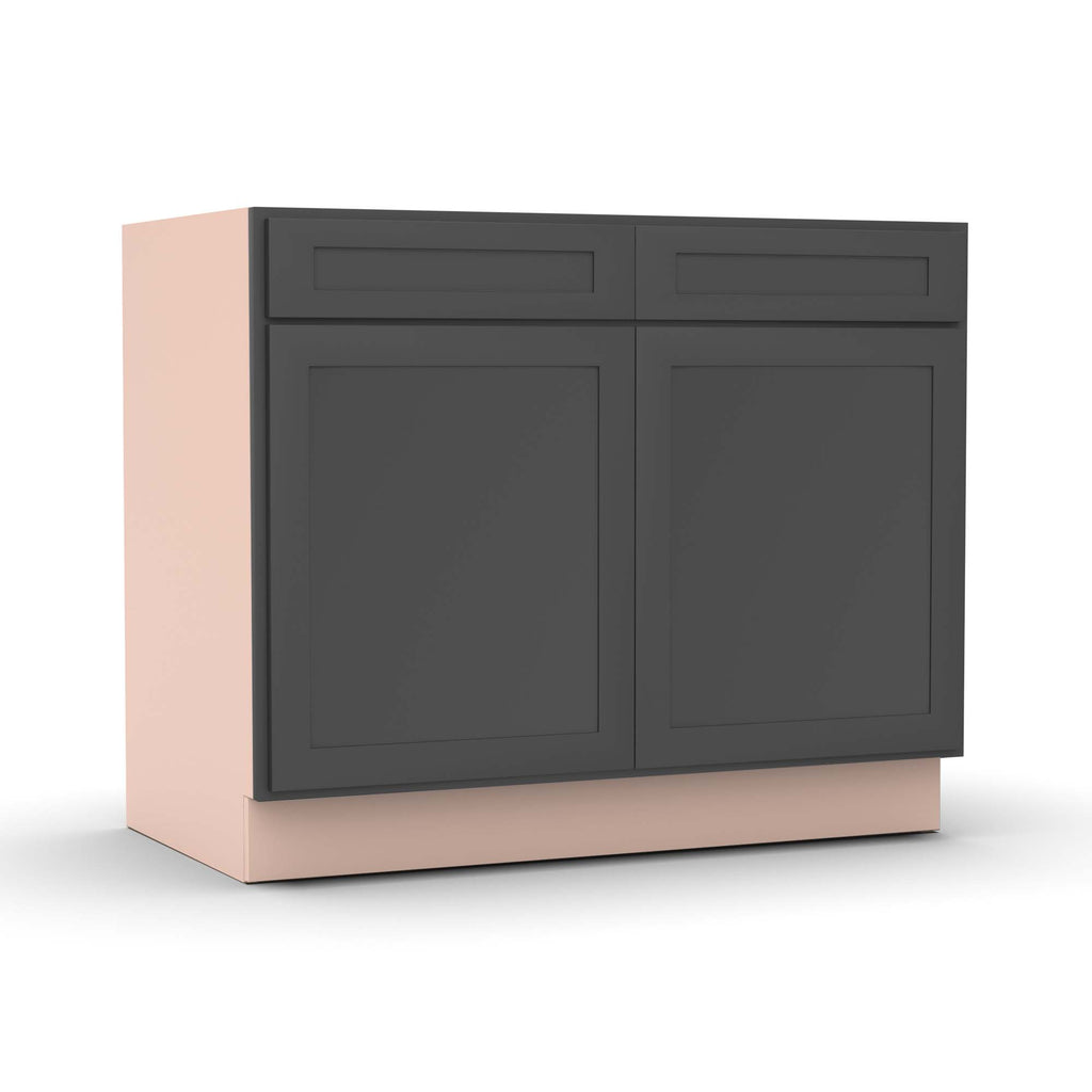 Liberty Shaker Grey - 42 Inch Double Door Base Cabinet - 42