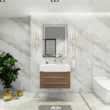 Blossom 30 In. Floating Single Sink Bathroom Vanity With Acrylic Sink Top & Aluminum Alloy Frame
