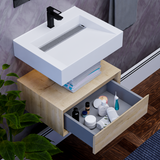 Alysa 24" Floating Bathroom Vanity Set with FLX16 Acrylic Sink