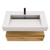 Alysa 36" Floating Bathroom Vanity Set with FLX16 Acrylic Sink