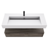 Alysa 48" Floating Bathroom Vanity Set with FLX16 Acrylic Single Sink Top