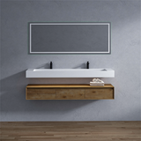Alysa 72" Floating Bathroom Vanity Set with FLX16 Acrylic Sink/Double Faucet Hole
