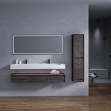 Alysa 72" Floating Bathroom Vanity Set with FLX16 Acrylic Sink/Double Faucet Hole
