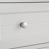 36" Elizabeth Freestanding Solid Wood White Bathroom Vanity with Carrara Natural Marble Sink Top with 4 In. Backsplash