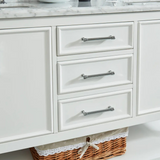 60" Manhattan Freestanding Solid Wood Bathroom Vanity in White with Natural Carrara White Marble Double Sink Top with 4 In. Backsplash