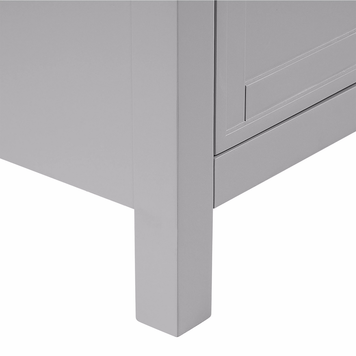 60" Hollister Vanity Combo In Light Gray With Sintered Stone Top