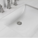 60" Hollister Vanity Combo In Light Gray With Sintered Stone Top