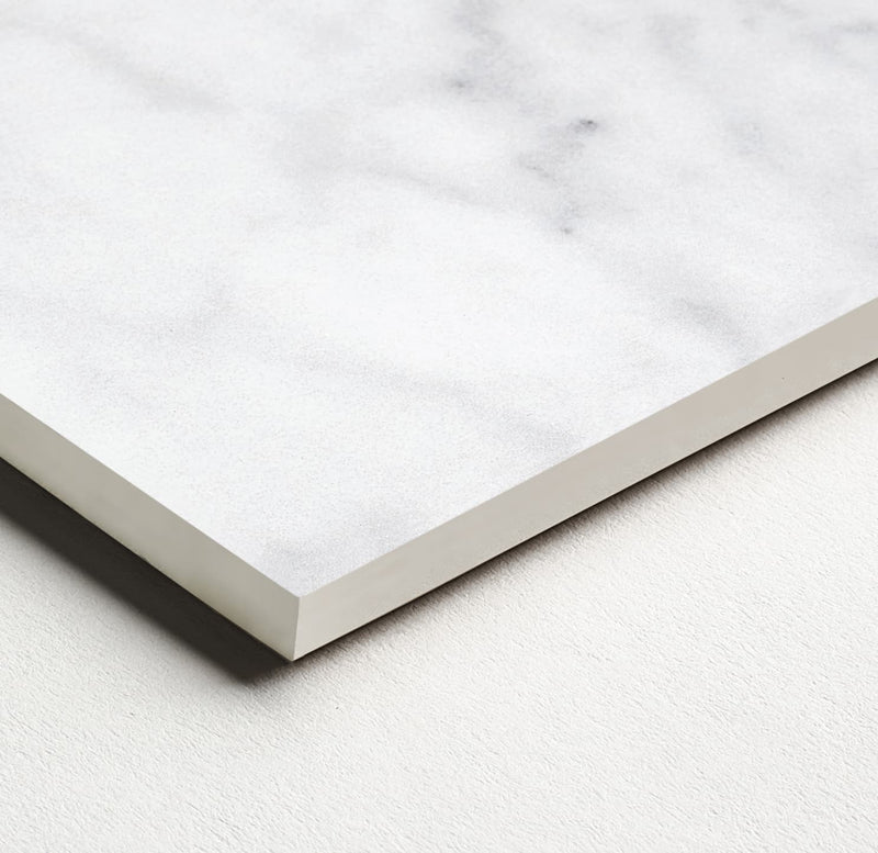 48 x 110 in Majesto Bianco Gioia Honed Rectified Colorsync Sintered Slab 6 mm surface