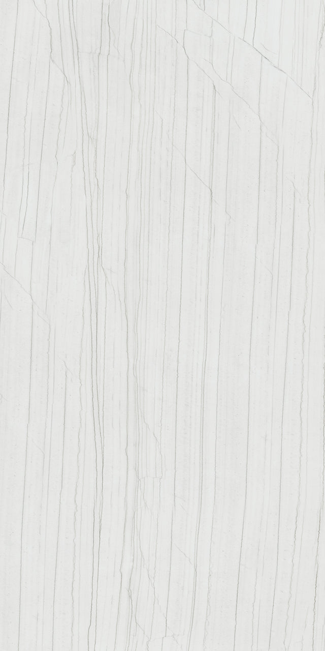 63 x 126 in Majesto Bianco Stratura Honed 6 mm, full slab face