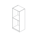 Natural Oak Closets - 24" Base Closet - 24" Width x 84" Height x 25" Depth