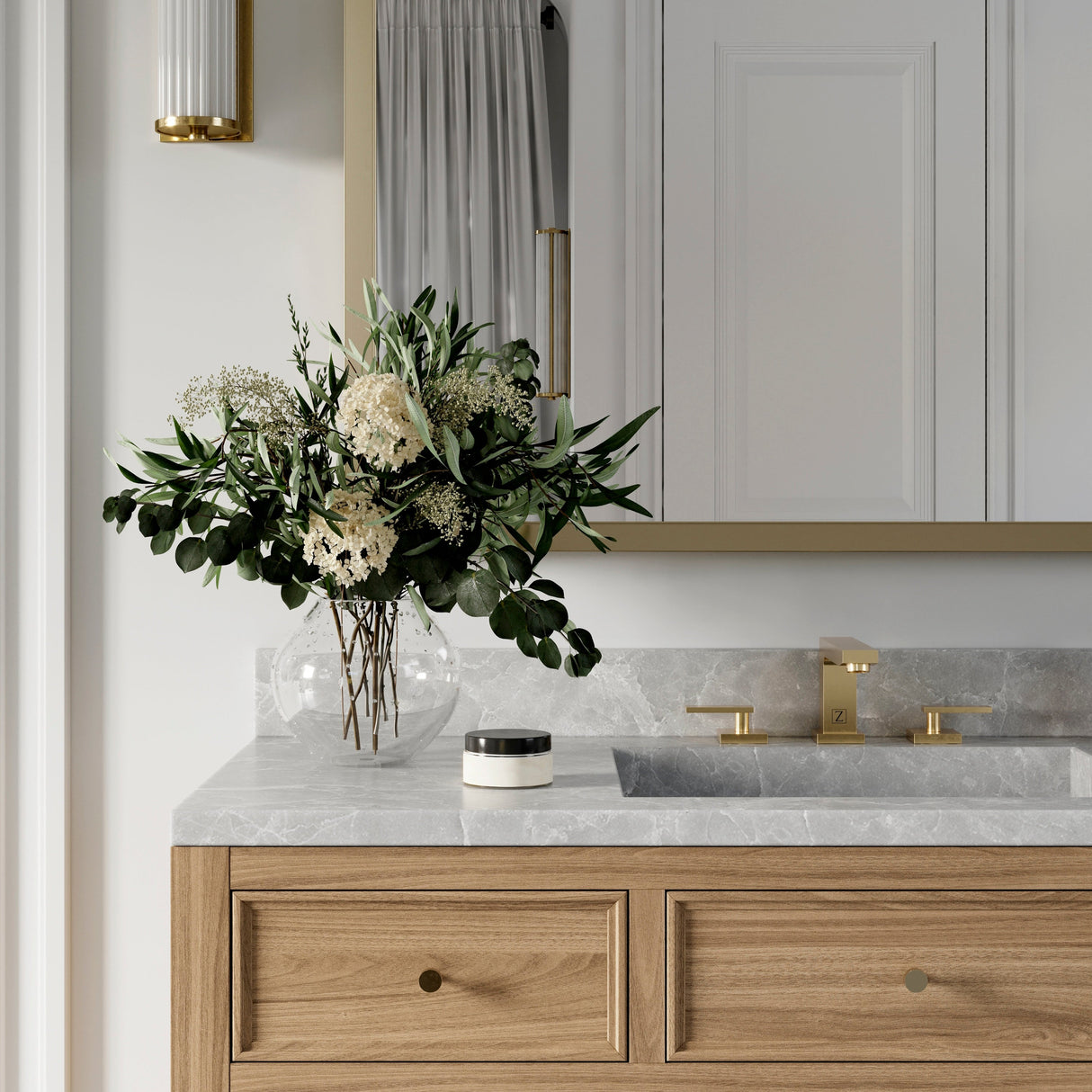 ZLINE Autograph Edition Crystal Bay Bath Faucet in Champagne Bronze (CBY-BF-CB)