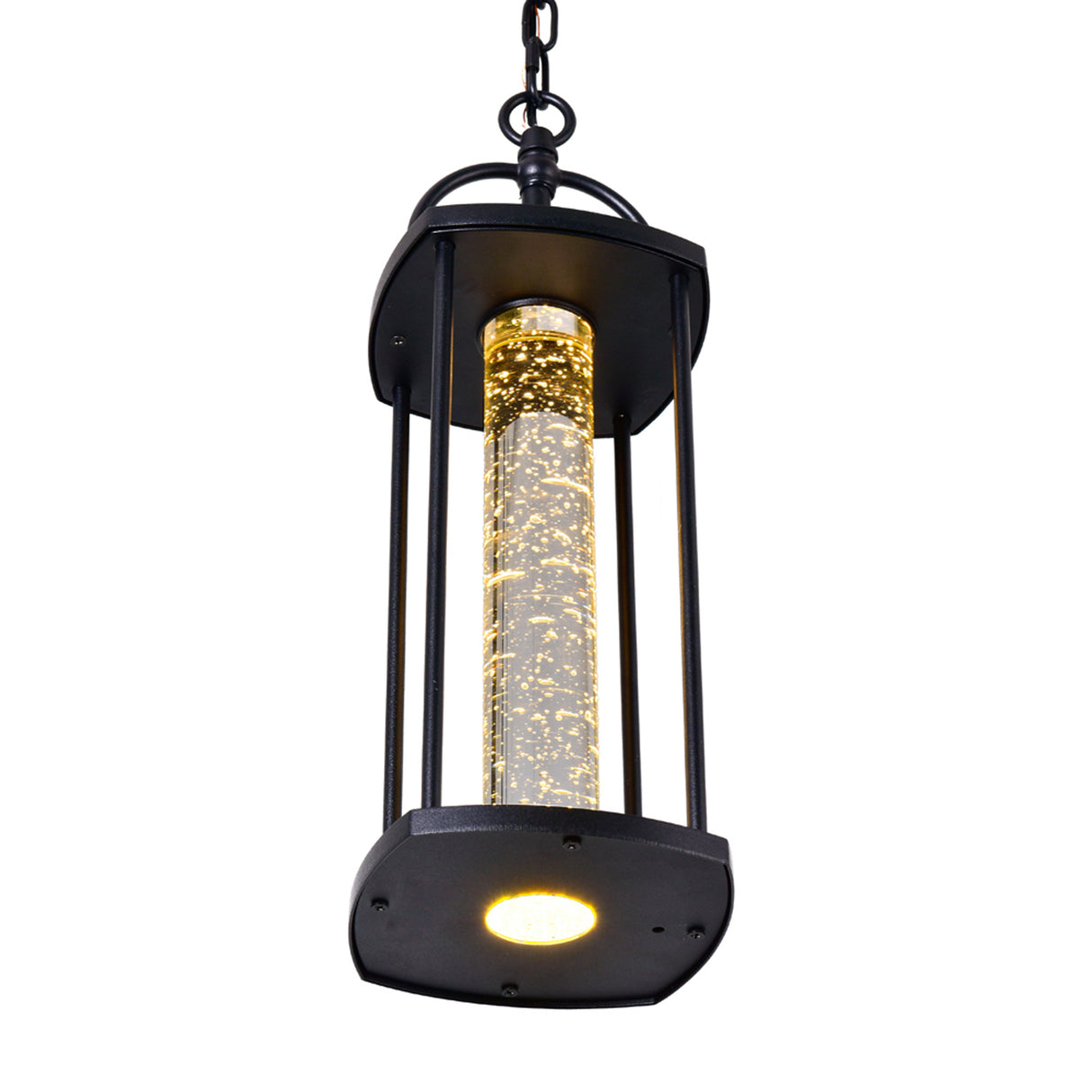 Greenwood LED Black Outdoor Pendant