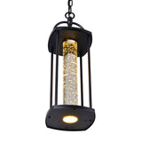 Greenwood LED Black Outdoor Pendant