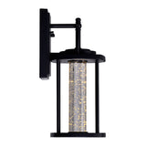 Greenwood LED Black Outdoor Wall Lantern 14 Inch