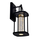 Greenwood LED Black Outdoor Wall Lantern 14 Inch
