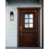 Greenwood LED Black Outdoor Wall Lantern 14 Inch