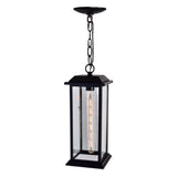 Blackbridge 1 Light Black Outdoor Pendant