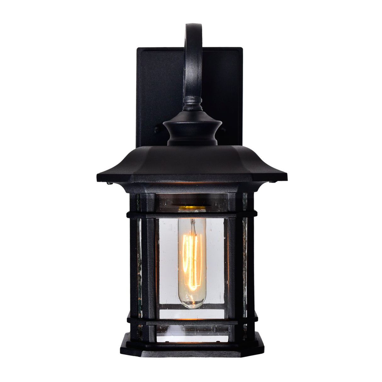 Blackburn 1 Light Black Outdoor Wall Lantern 13-inch