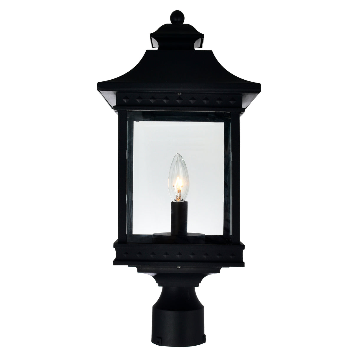 Cleveland 2 Light Black Outdoor Lantern Head