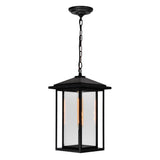 Crawford 1 Light Black Outdoor Pendant