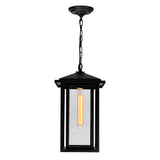 Crawford 1 Light Black Outdoor Pendant