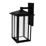 Crawford 1 Light 11in Black Outdoor Wall Light